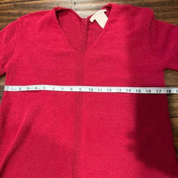 Philosophy Women's Sweater V-Neck Berry Pink Size Small - Picture 6 of 7